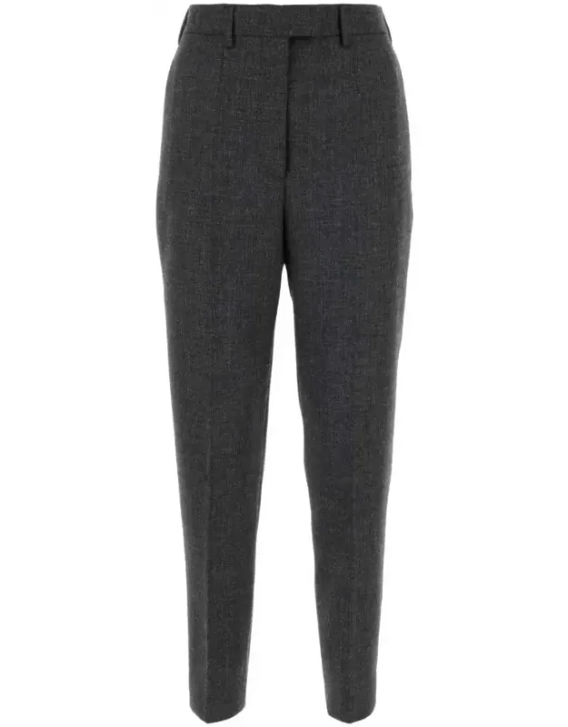 Pants In Dark Grey Wool