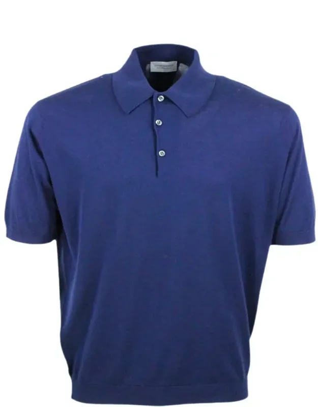 T-shirt And Polo With Extra-fine Cotton Thread And Three Buttons