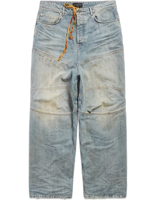 Baggy Paneled Jeans