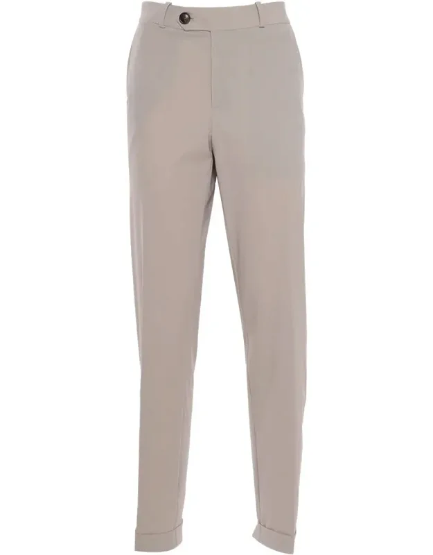 Pants Elegant Narrow-leg Chino Trousers With Belt Loops