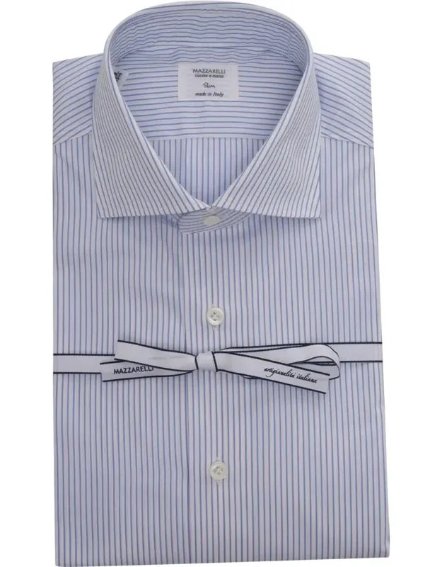 Striped Shirt Slim Fit Cotton