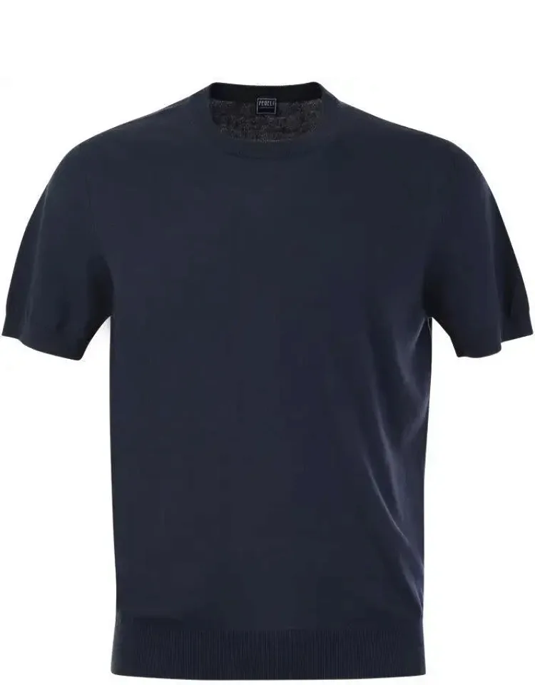 Fedeli Cotton T-shirt Garment Dyed