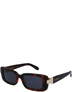Salvatore Ferragamo Sunglasses Rectangle Acetate 52mm Lens