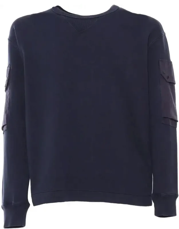 Sweatshirt With Pockets And Cotton Blend