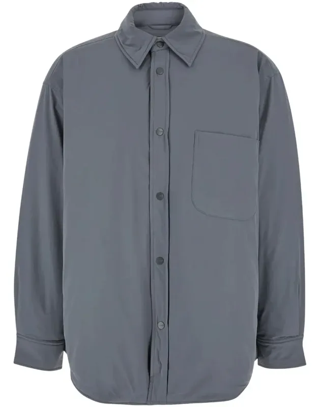 Jacket With Patch Pocket In Padded Fabric