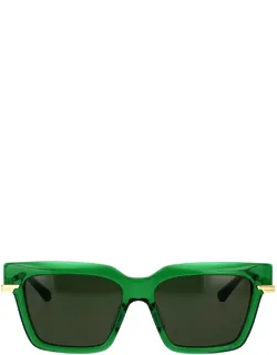 Bottega Veneta Rectangle Acetate Sunglasse