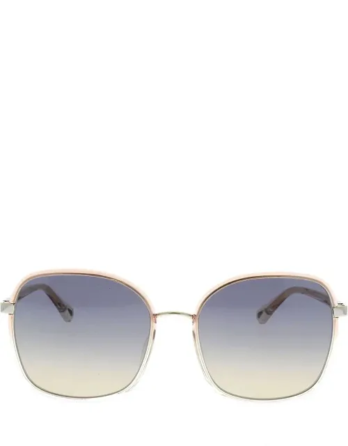 Chloé Sunglasses Square Metal 59mm Lens