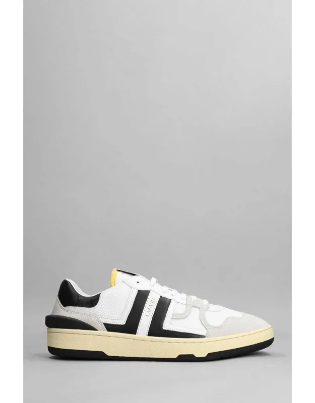 Clay Low Top Sneakers With Polyester And Laces