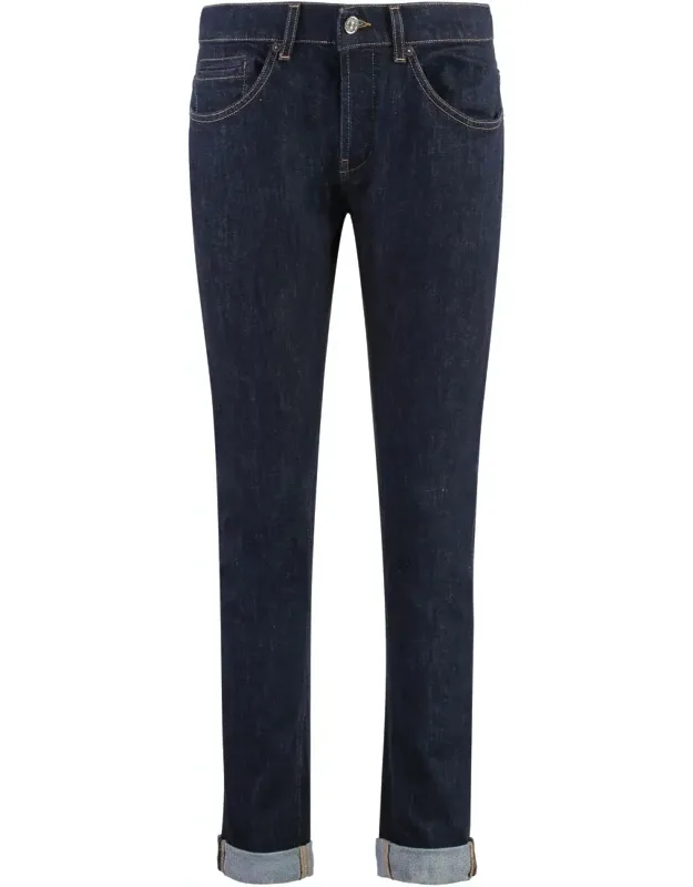 Dondup George Skinny Jeans With Silver-tone Metal Rivets