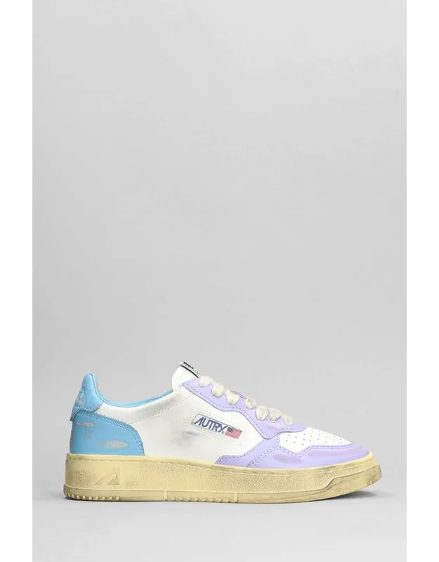 Sup Vint Sneakers In Leather With Rubber Outsole