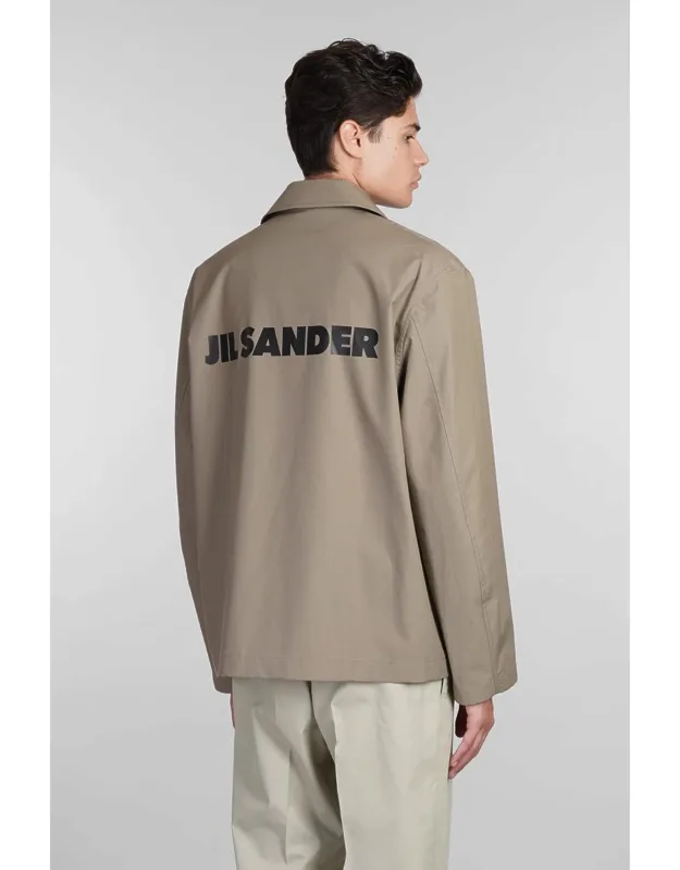 Casual Jacket With Collar And Long Sleeves