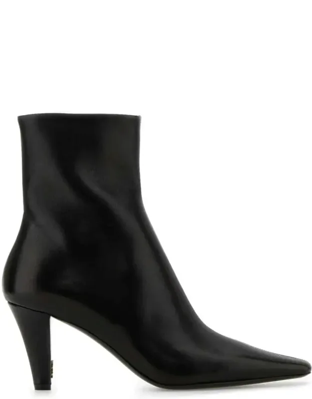 Jill 75 Booties In Smooth Leather