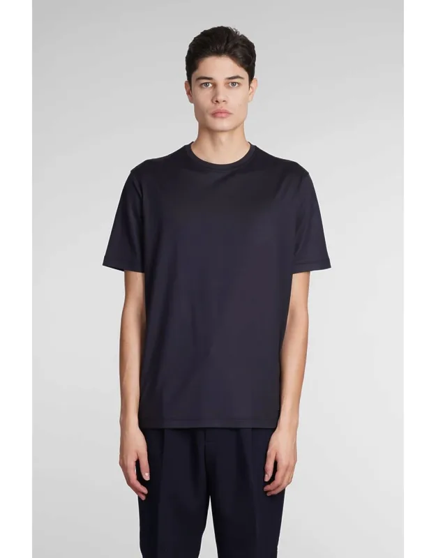 T-shirt In Silk, Round Neck