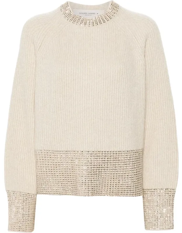 Journey Boxy Sweater With Stones Embroidery