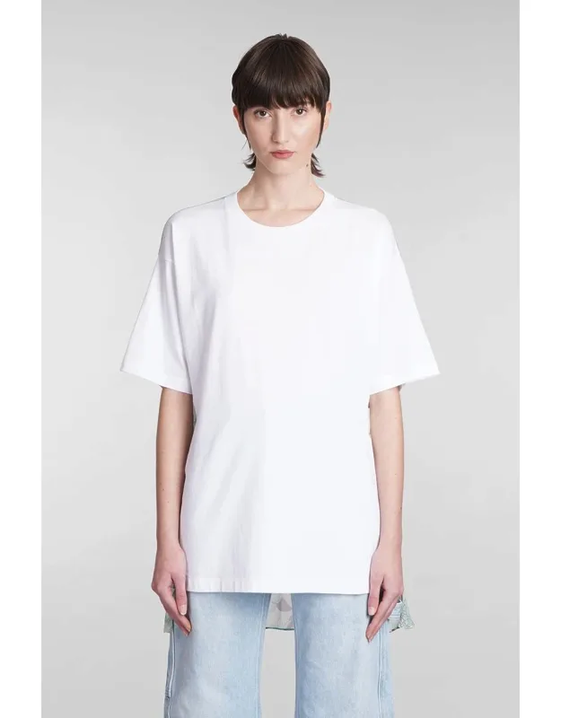 T-shirt With Round Neck And Floral Print