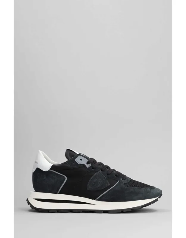 Philippe Model Tropez Haute Low Sneakers With Iconic Lateral Logo And Rubber Outsole