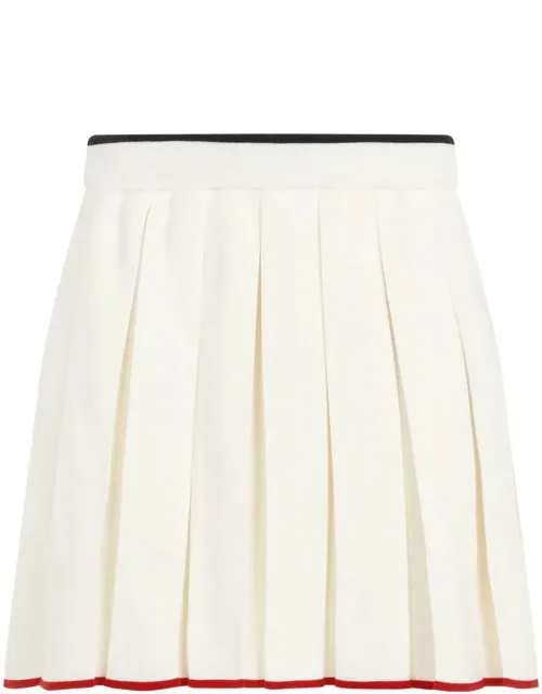 Skirt Full Needle Stitch Mini Pleated