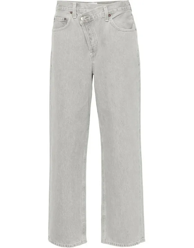 Criss Cross Jeans With Rain Feature