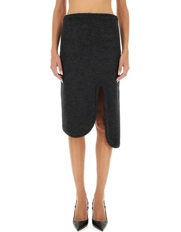 Padded Skirt With Tube Detail