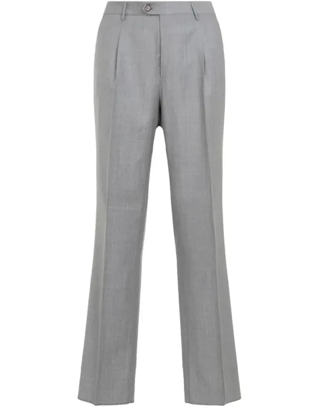 Pants Single Pleat Wool