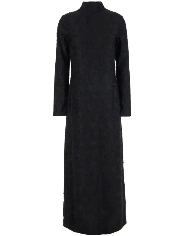 Turtleneck Dress With Fringes