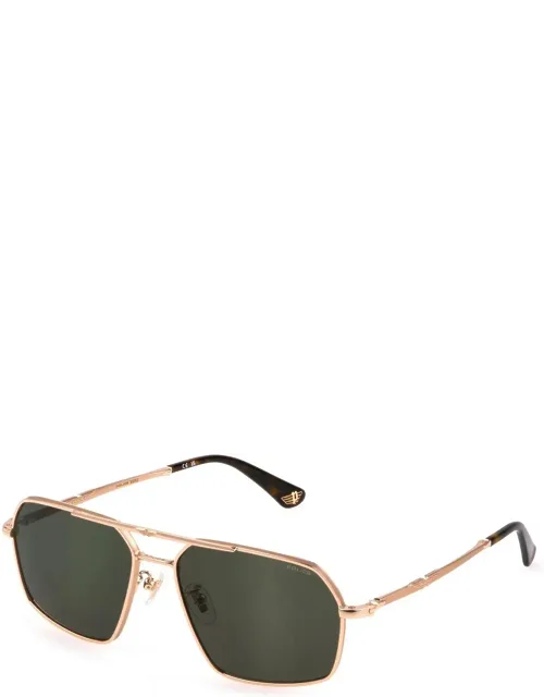 Police Sunglasses Rosé Gold Geometric
