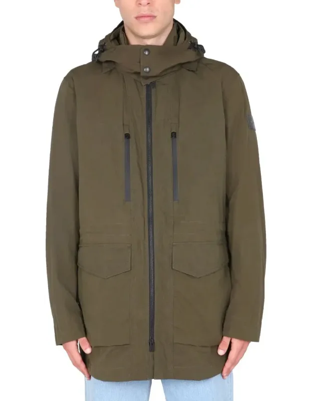 Woolrich "arrowood" Coat Removable Hood, Drawstring