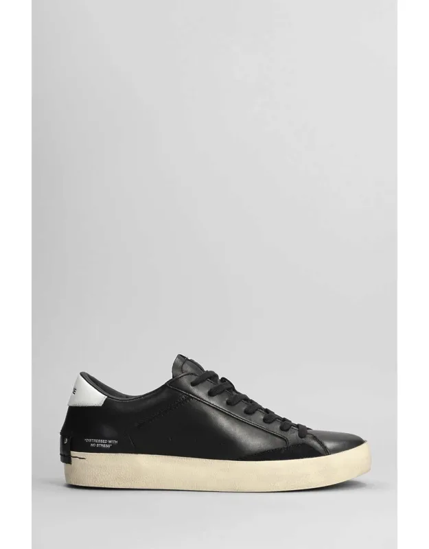 Crime Sneakers With Contrast Laces And Rubber Outsole