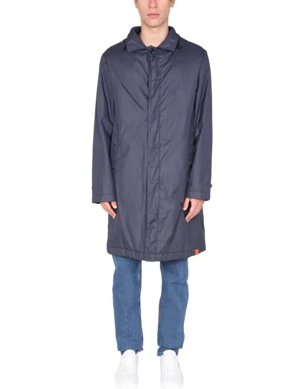Aspesi "gallio" Waterproof Coat With Drawstring Shirt Neck