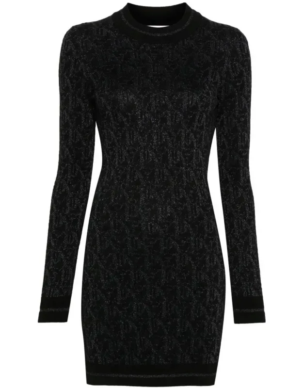 Monogram Jacquard Mini Dress