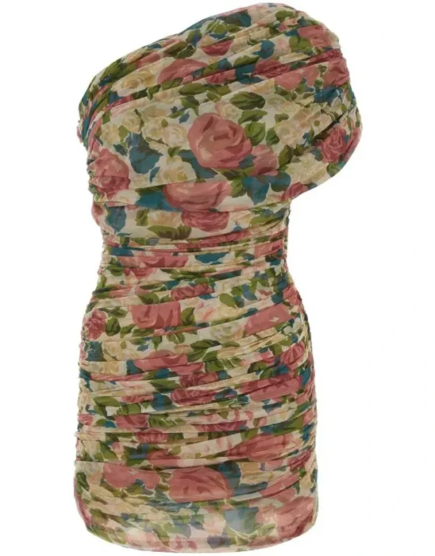 Dress Printed Tulle Mini