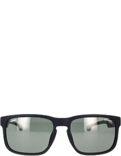 Carrera Sunglasses Black Green Rectangle Polyamide 57mm Lens Width 18mm Bridge Length 135mm Rod Length