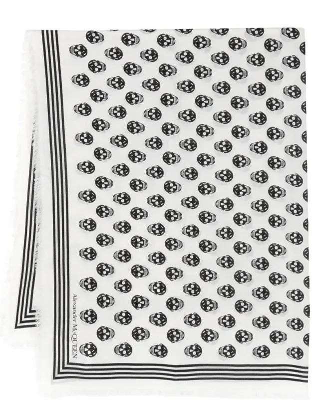 Skull Wool Scarf