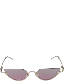 Eyewear Sunglasses Gold Mirrored Cat-eye Metal