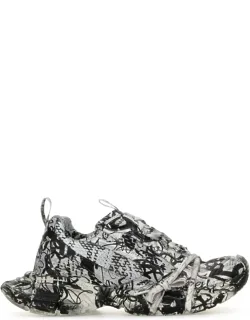 Sneakers Printed Mesh And Rubber 3xl