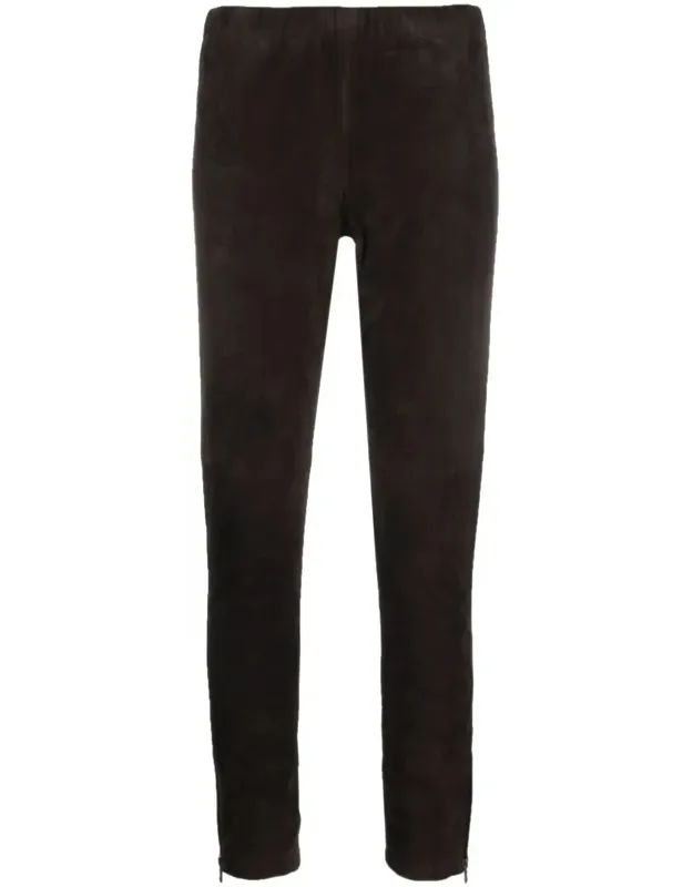Monet Slim-fit Suede Trousers