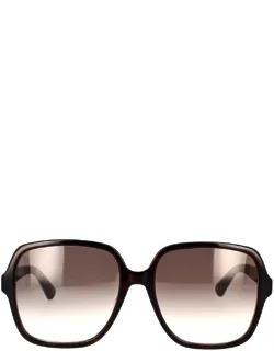 Eyewear Sunglasses Havana Shaded Brown Square Acetate