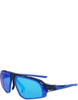 Sunglasses Blue Mirrored Geometric