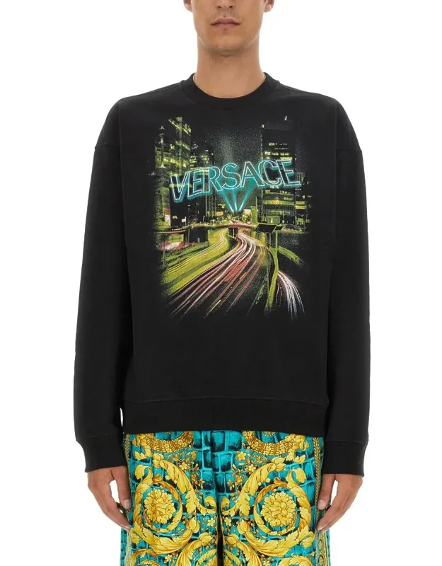 Sweatshirt With Logo, Regular Fit, 100% Cotton