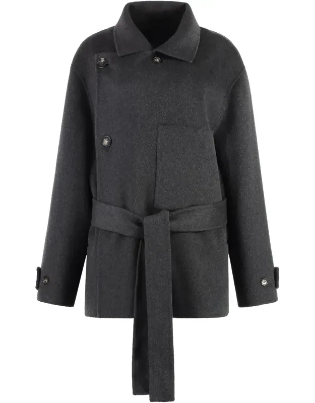 Double-breasted Wool Coat