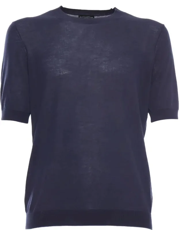 T-shirt With Short Sleeves And Semi-transparent
