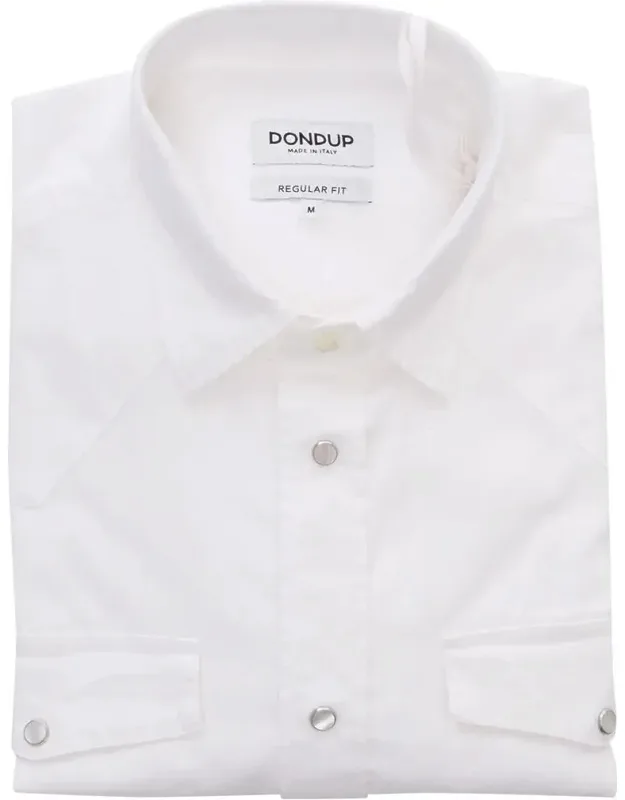 Shirt With Patch Pockets And Classic Collar