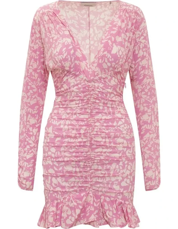 Lara Dress V-neck Gathered Effect