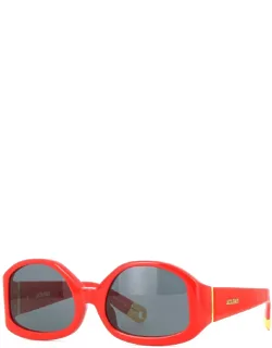 Jacquemus Sunglasses Geometric Acetate 55mm Lens