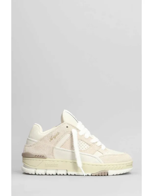 Area Lo Fluffy Sneakers With Round Toe And Laces