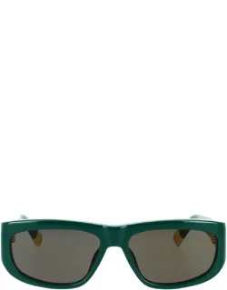 Jacquemus Sunglasses Pilot Acetate 57mm Lens