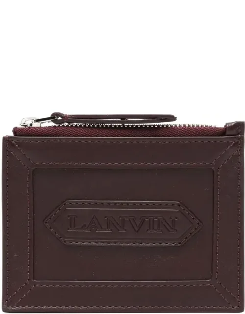 Zipped Card Holder With Label