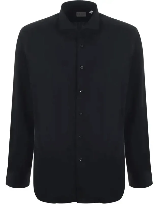 Shirt With Stretch Cotton And Classic Collar