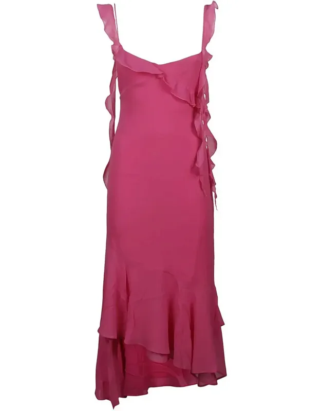 The Andamane Dress - Midi Ruffle
