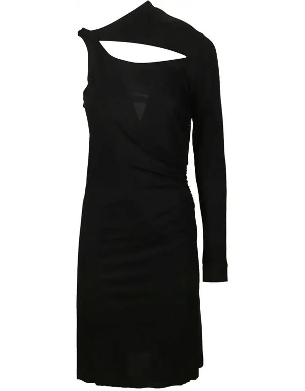 Dress Asymmetric Slash Mini